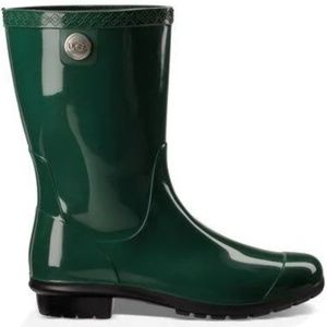*NWT*Ugg W Sienna Pine Sheepskin footbed Rain Boot